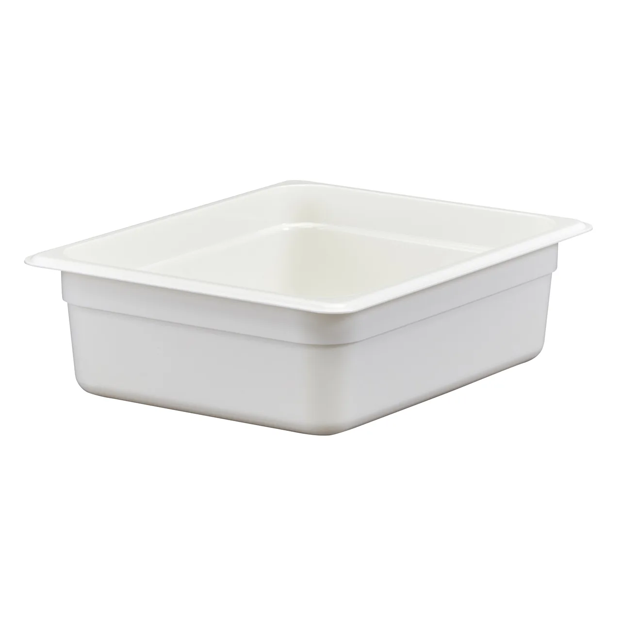 Cambro 24CW148 Camwear Food Pan – 1/2 Size, 6.3 Qt, 4" Deep Polycarbonate White, NSF