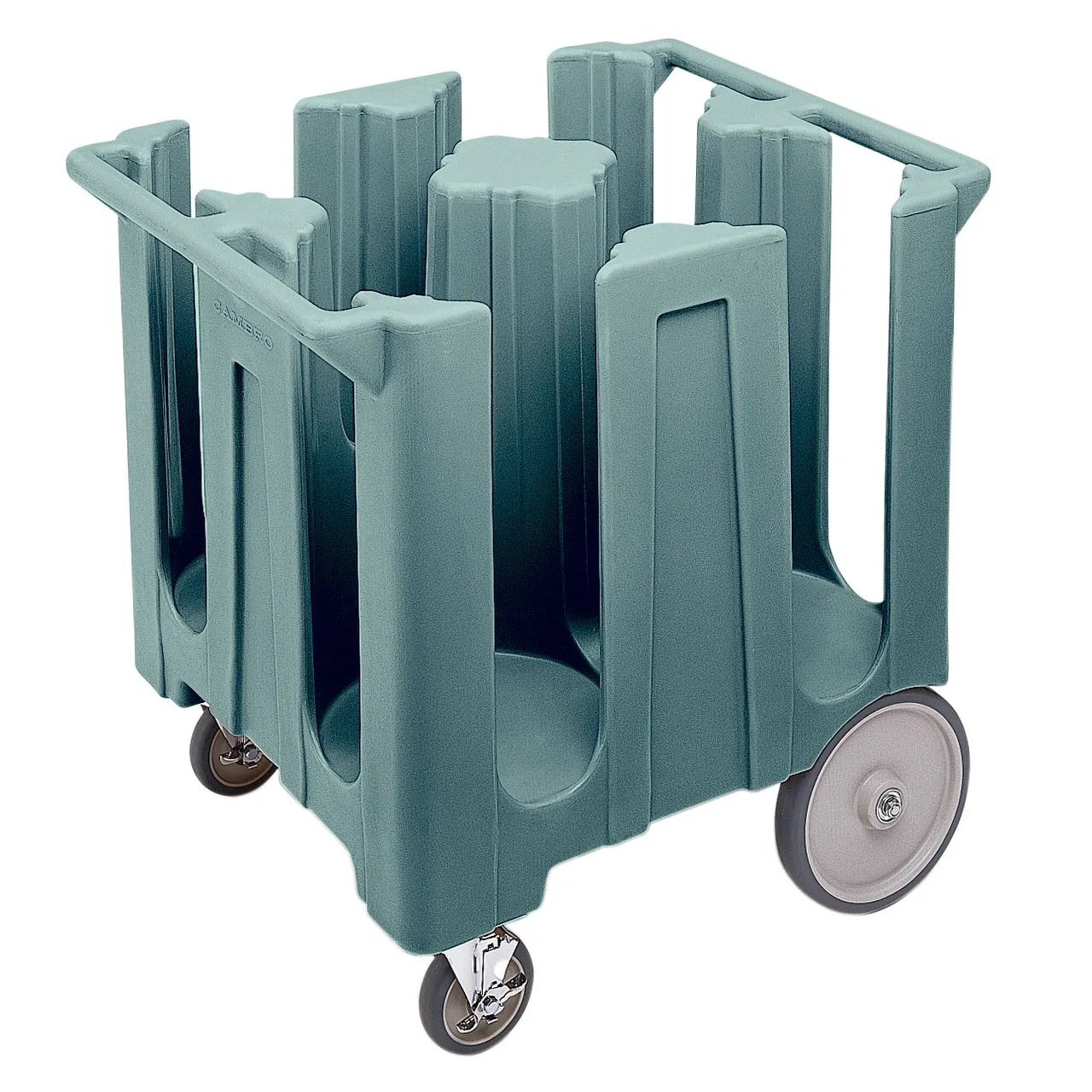Cambro DC1225401 Slate Blue Polyethylene Dish Dolly Cart, 32-3/4L x 27-1/2W x 32H, 240 Plate Capacity