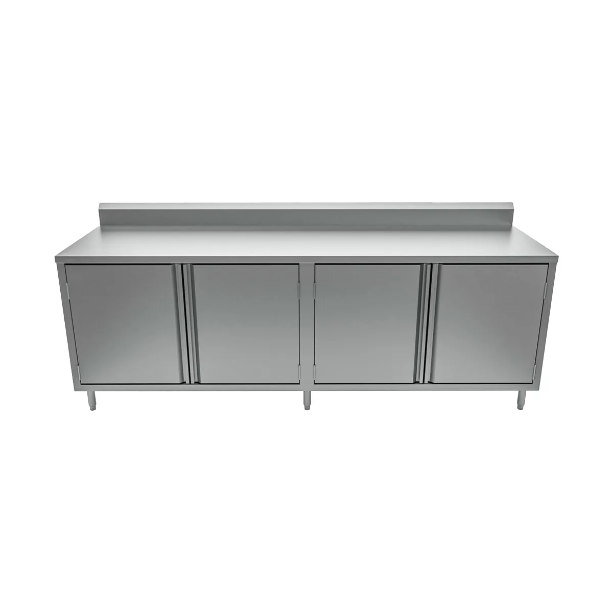 BK Resources CSTR5-30120H 120" Chef Table, Cabinet Base with 4 Hinged Doors
