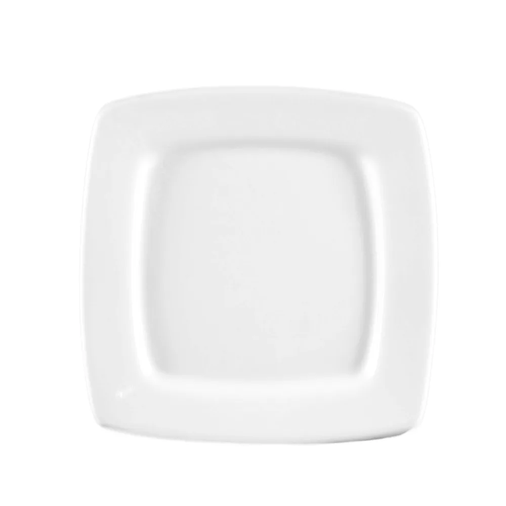 CAC China RCN-S6Q Clinton Plate – 6-7/8" Porcelain, White, Dishwasher, Oven/Microwave Safe – 1 Dozen