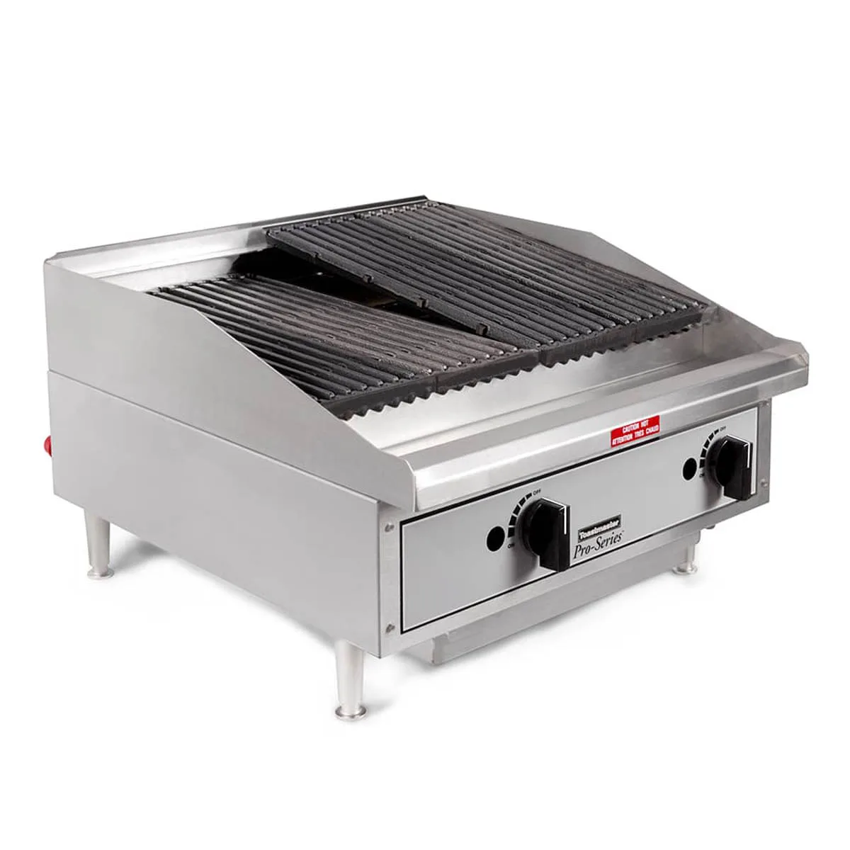 Toastmaster TMRC24 24" Countertop Gas Radiant Charbroiler w/ (2) Burners, 60.000 BTU