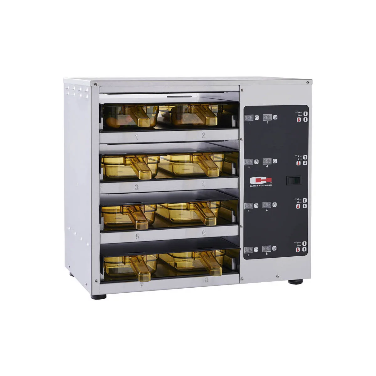 Carter-Hoffmann MZ213GS-2T Countertop Heated Holding Cabinet, 2-Section, Stainless Steel, Electronic Control