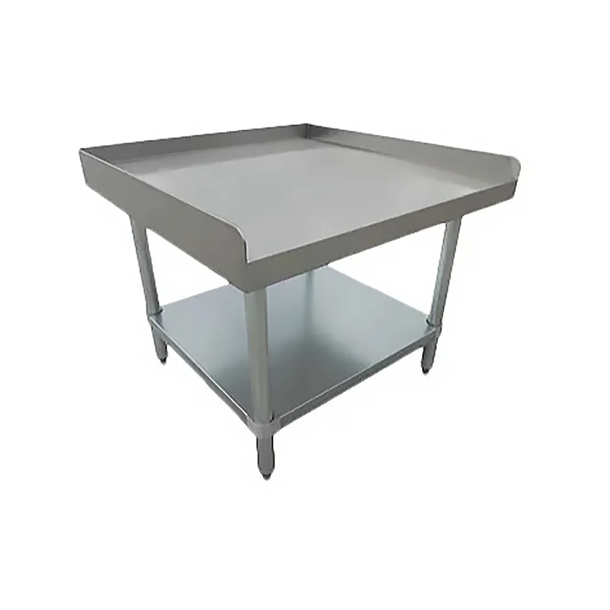 Serv-Ware ESS2472W-CWP 72" Deluxe Series Stainless Steel Equipment Stand - 18 gauge undershelf