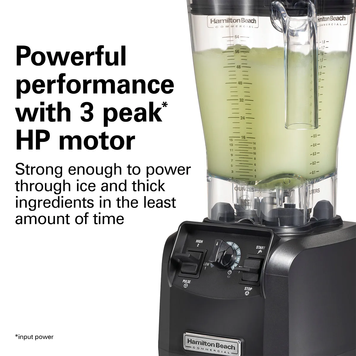 Hamilton Beach HBH550R-CE Furry Blender, 64 Oz. Capacity, Variable Speed