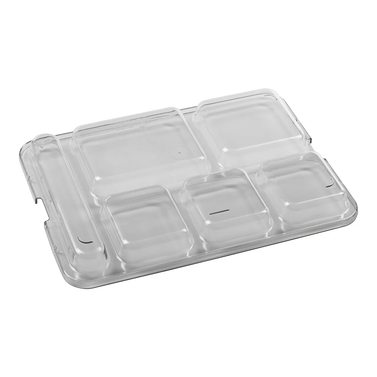 Cambro 10146DCWC135 Tray Lid – 6Comp Camwear Tray, Poly, 10.25" x 14.25" x 1.44" Dishwasher Safe NSF