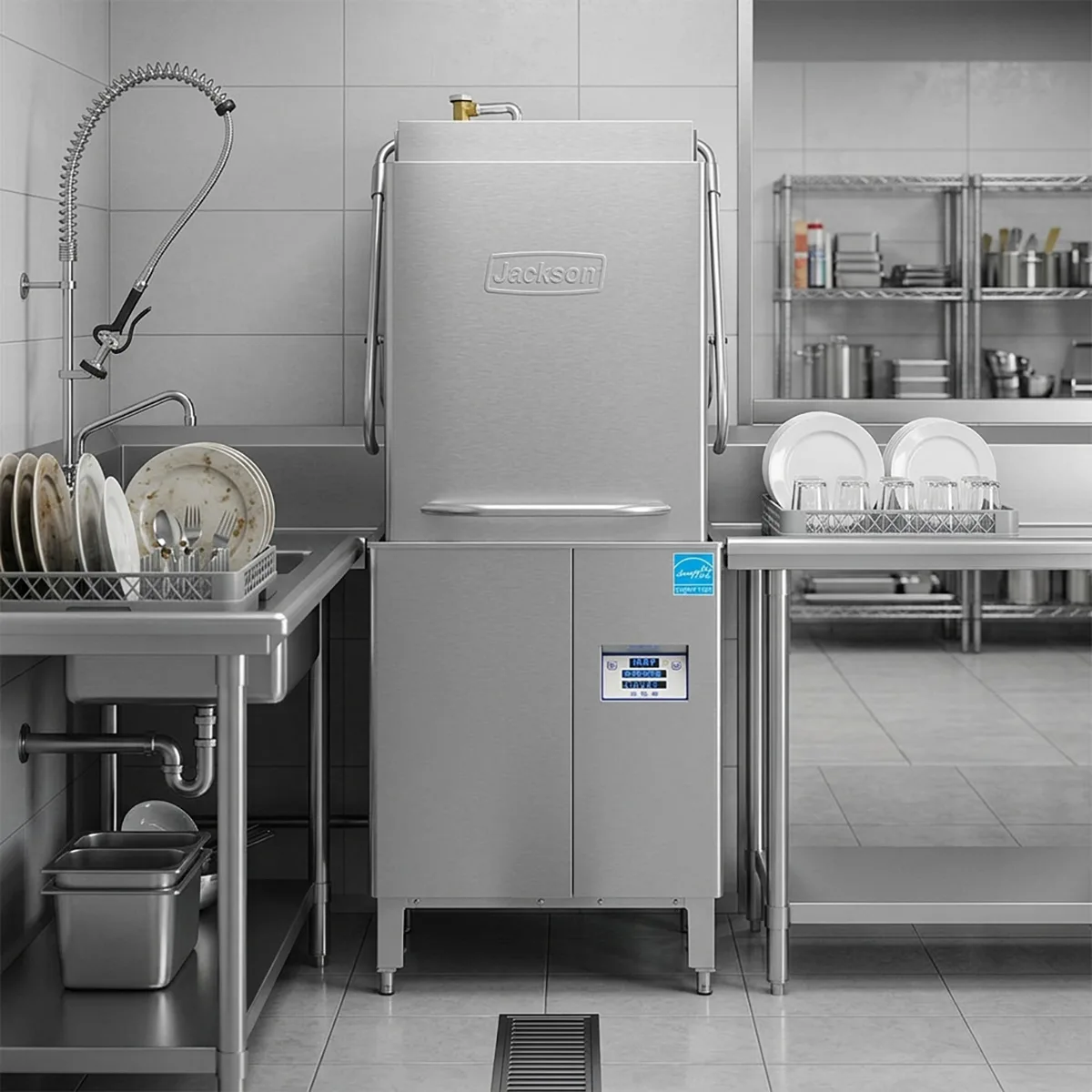 Jackson WWS DYNASTAR HH-E VENTLESS (VER) 30" Door Type Dynastar® Dishwasher, 38 RPH - High Temp