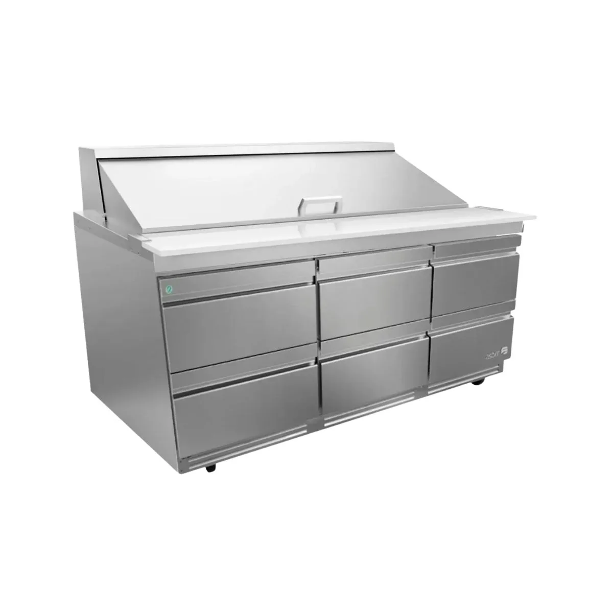 Asber APTM 72 30 D6 P 72" Mega Top Sandwich and Salad Prep Table w/ 6 Drawers, 30 Pans