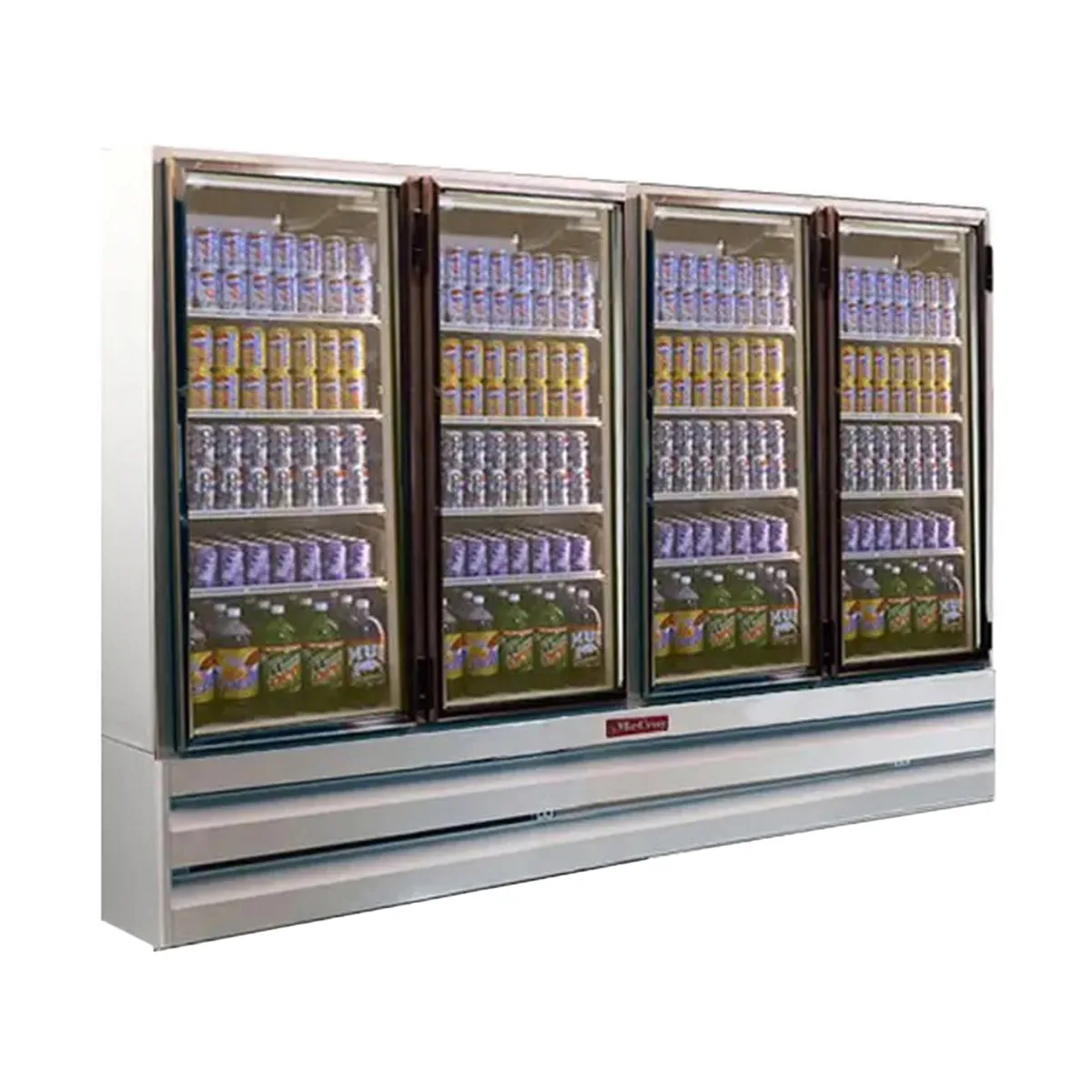 Howard-McCray GR102BM 103" Four Glass Door Merchandiser Refrigerator in White, 102 cu. ft.