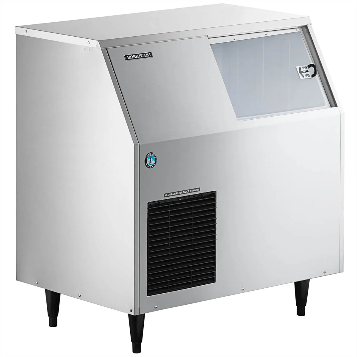 Hoshizaki F-300BAJ 36" Air Cooled Flake 353 lb Undercounter Ice Machine with 110 lb Bin