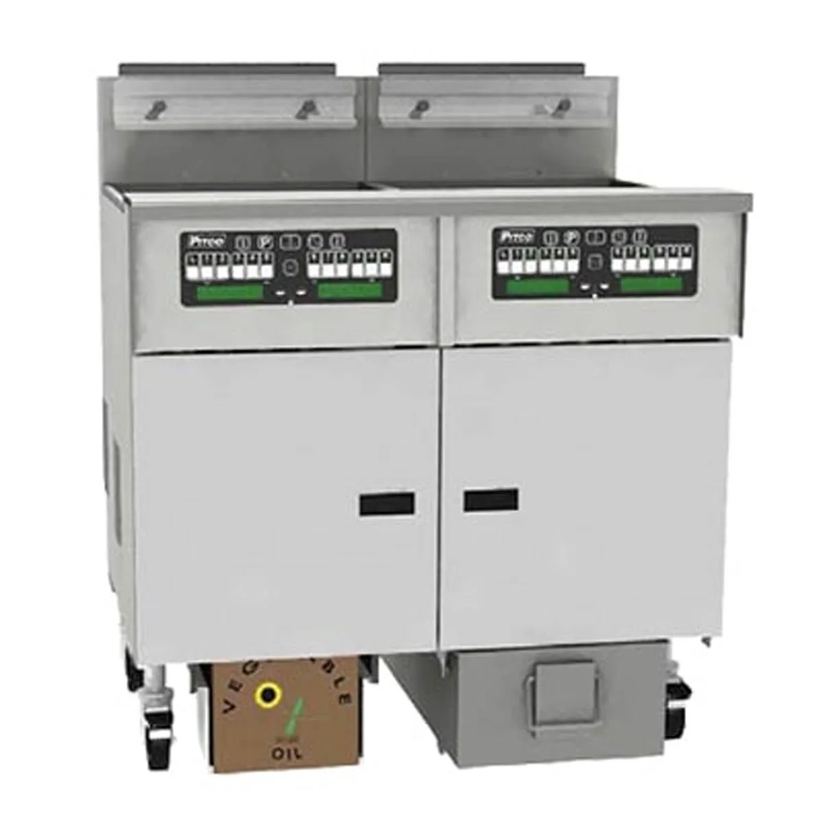 Pitco SSHLV184R-C/FD 19" Full Pot Floor Model Gas Fryer w/ 42 lbs Capacity, Built-In Filter System