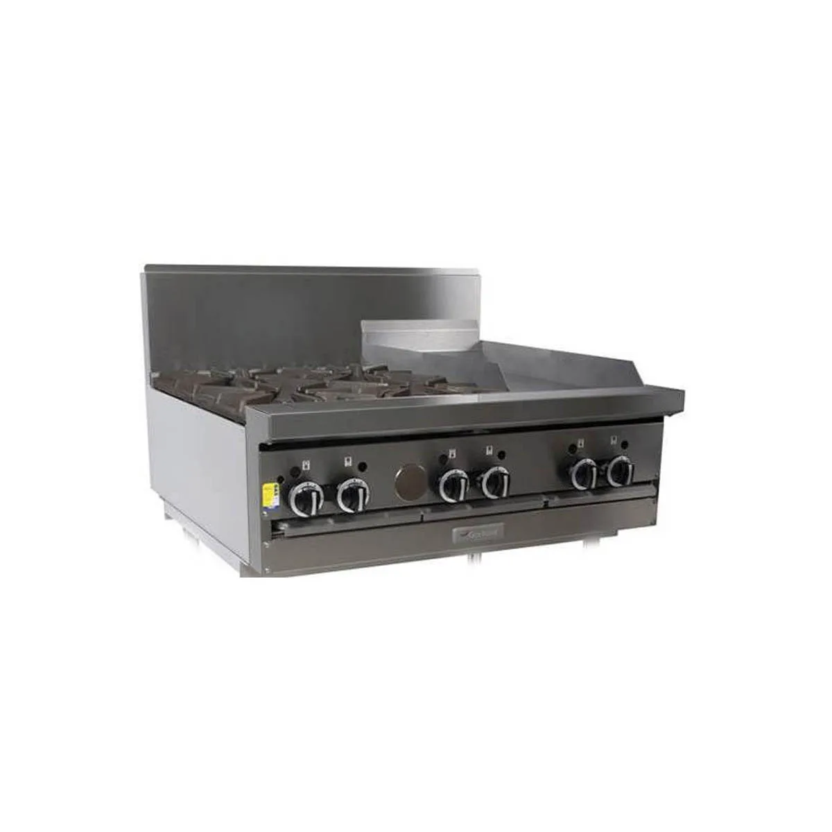 Garland US Range GF36-4G12T 36" Gas Range w/ (4) Open Burners, 12" Griddle, Modular, 122.000 BTU