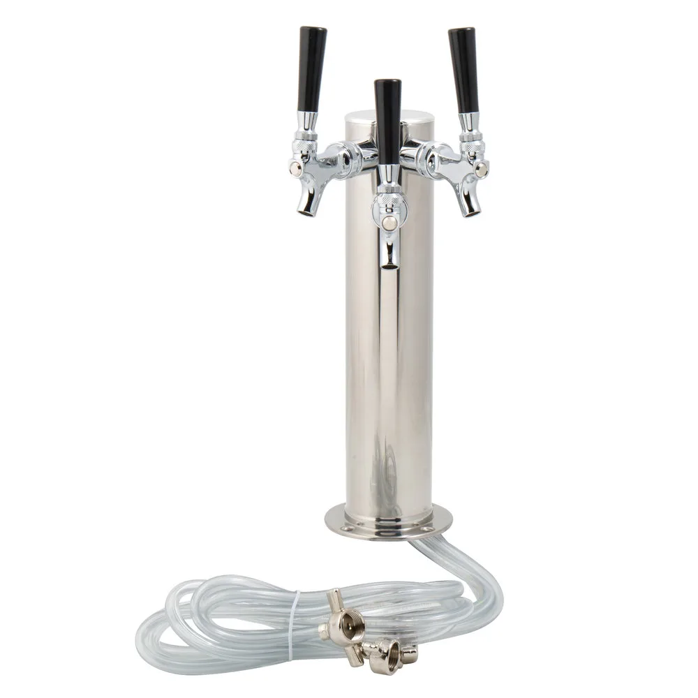 Beverage Air 406-055A 3 Tap Draft Beer / Wine Dispensing Tower w/ (1) 3" Tower
