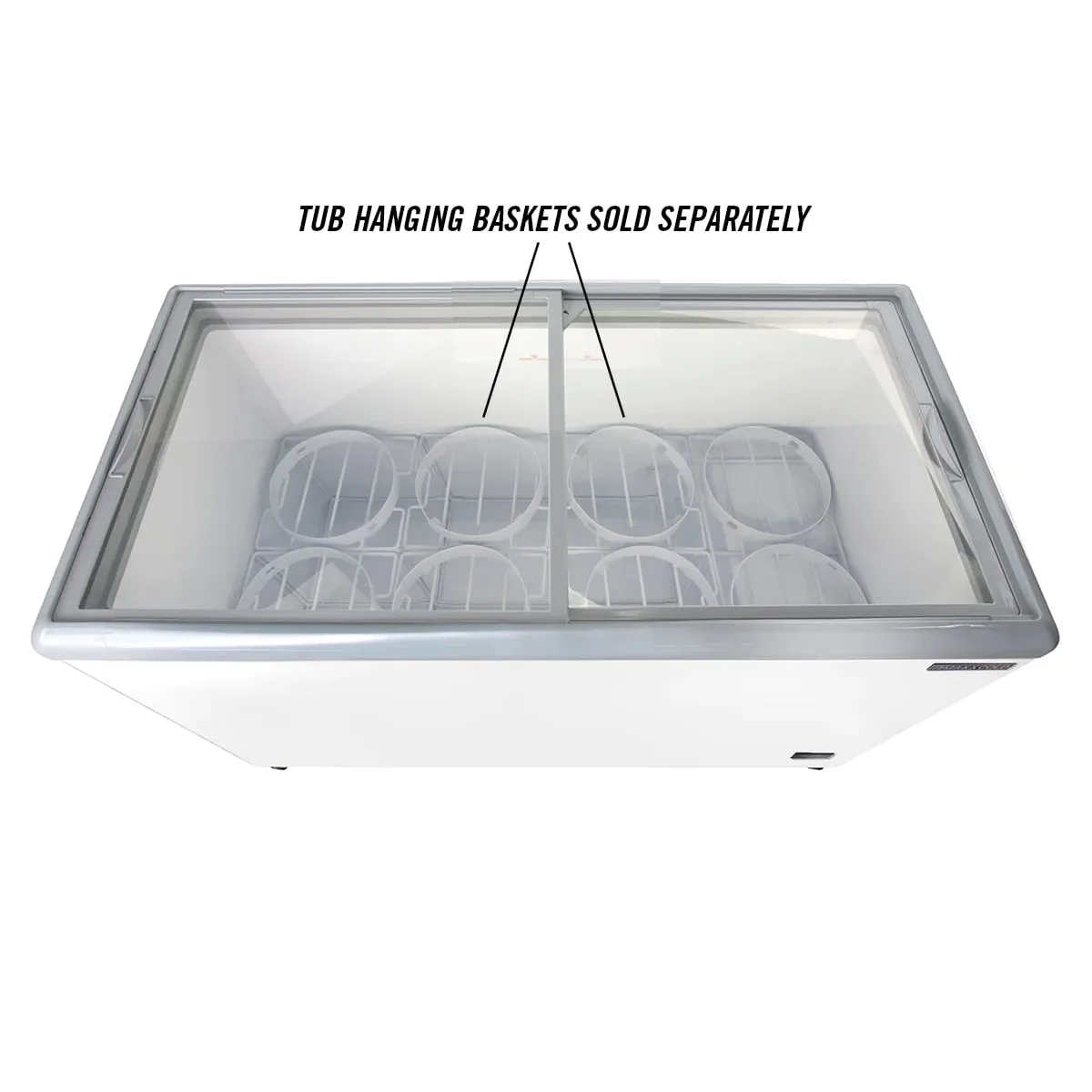 Maxx Cold MXF52F 52" Flat Lid Ice Cream Display Freezer, 14 cu. ft.