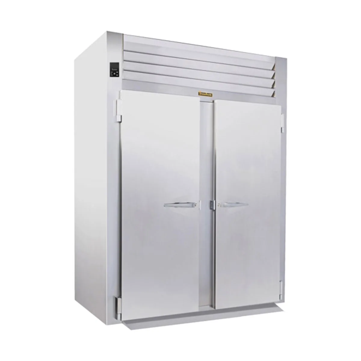 Traulsen RIF232L-FHS 68" 2-Section Roll-In Freezer, 2 Solid Doors, Remote, 73 cu. ft., Stainless Steel