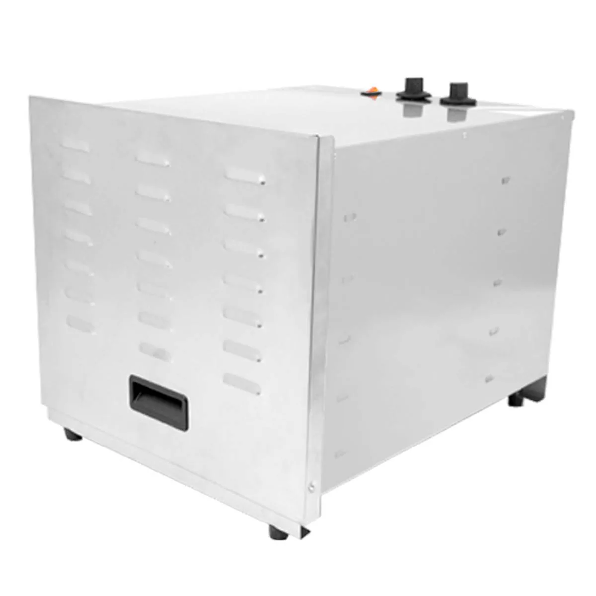 Omcan USA 43222 Single Zone Food Dehydrator, 10 Removable Racks, 16x14.3 Shelf, Stainless Steel, 1000W, 120V