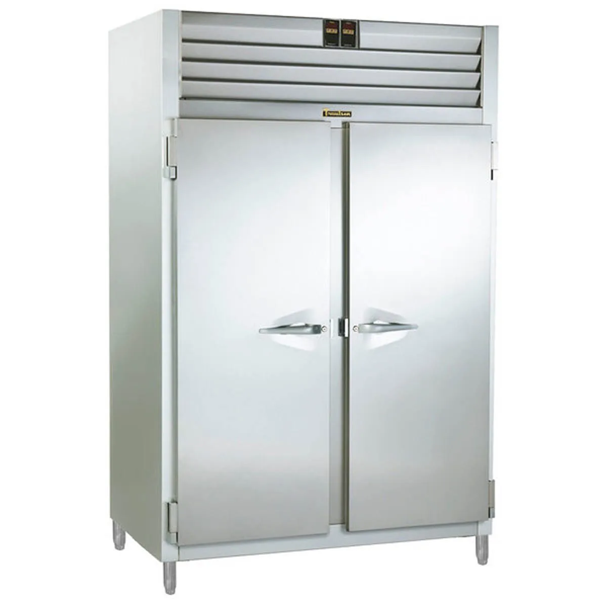 Traulsen RDT232DUT-FHS 48" 2-Section Reach-In Refrigerator Freezer Combo w/ 2 Solid Doors, All Stainless Steel