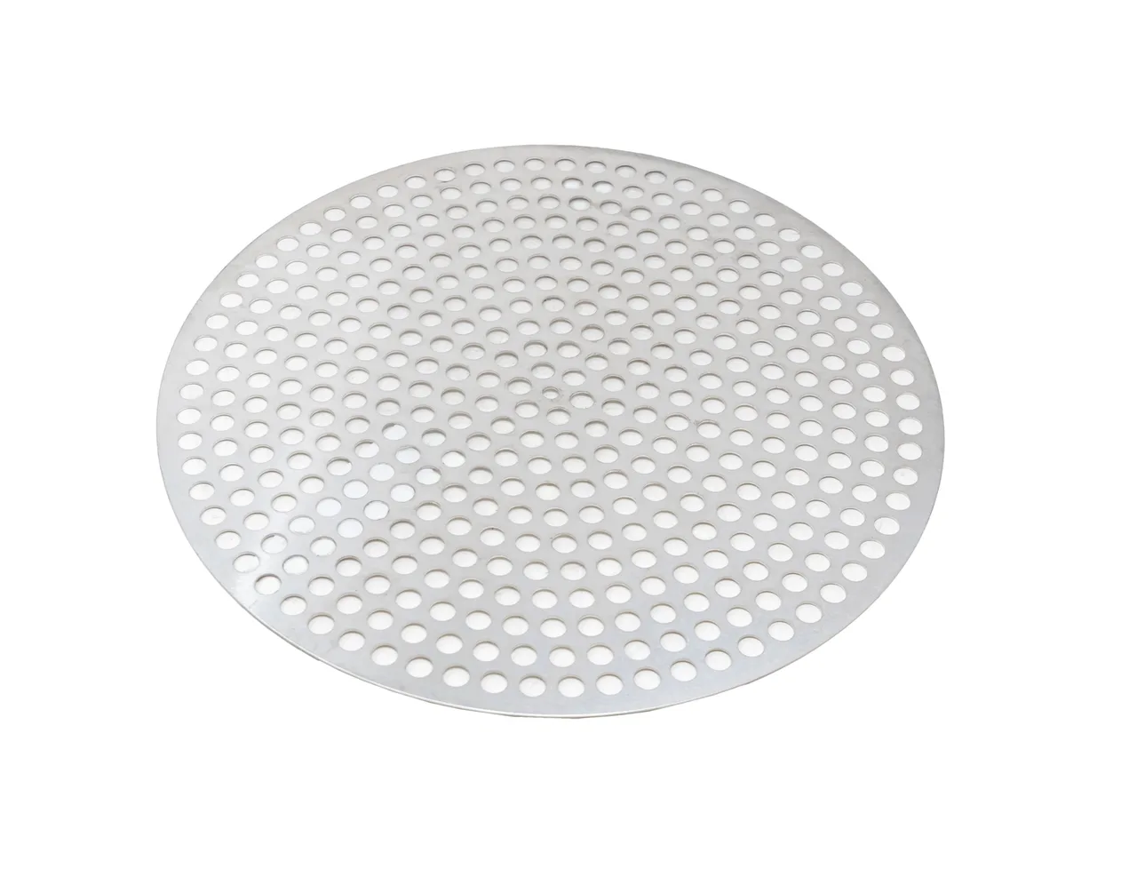 Omcan USA 46743 Commercial Pizza Pan, 12" Round Perforated Aluminum Tray, Ideal For High‑Heat Baking