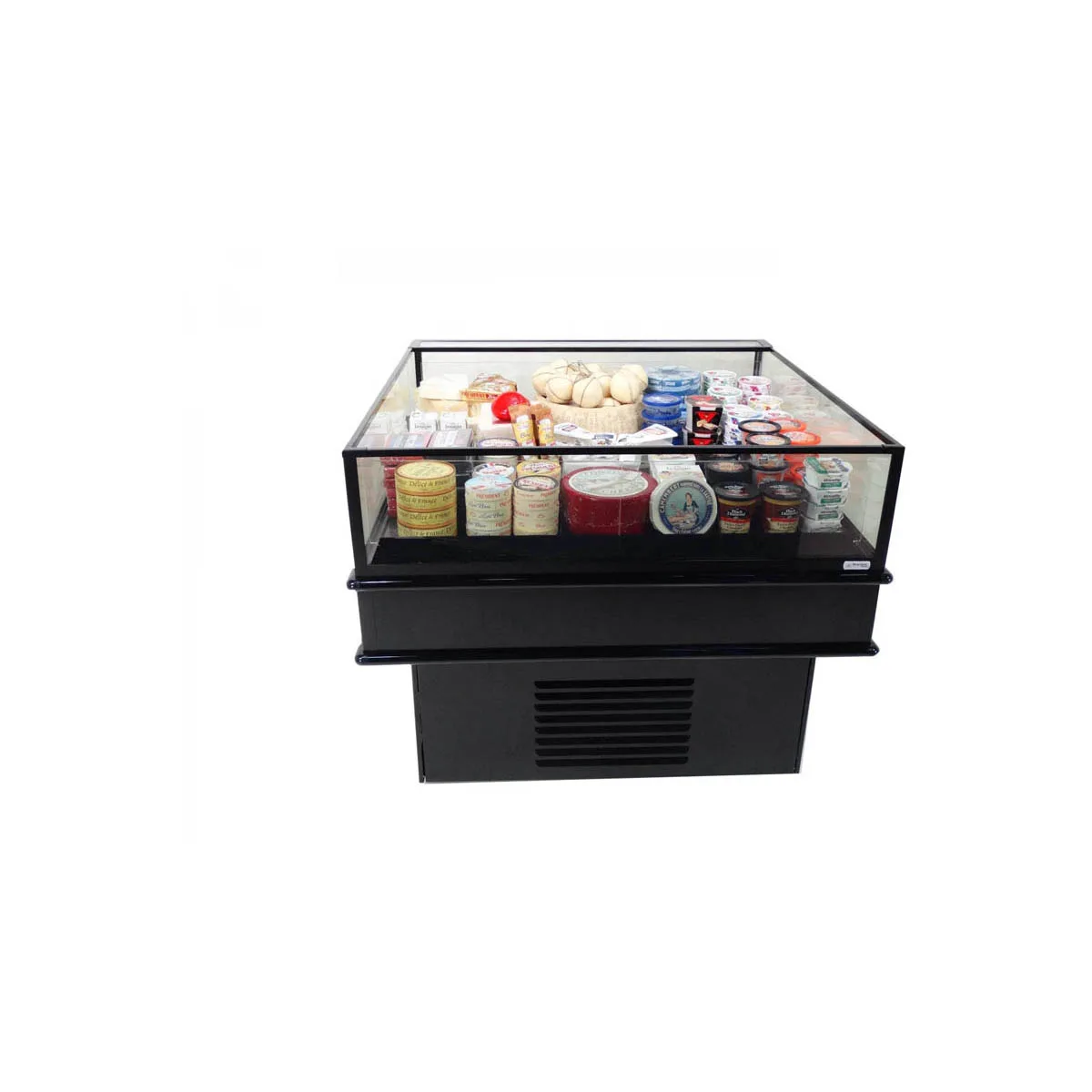 Structural Concepts MI44R 50" Self-Service Mobile Island Open Air Merchandiser, Self-Contained, Deck Only