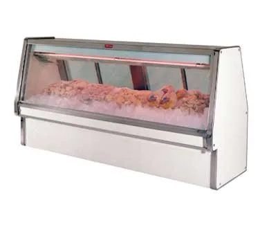 Howard-McCray SC-CFS34E-4-LED 53" Flat Refrigerated Seafood Display Case, White
