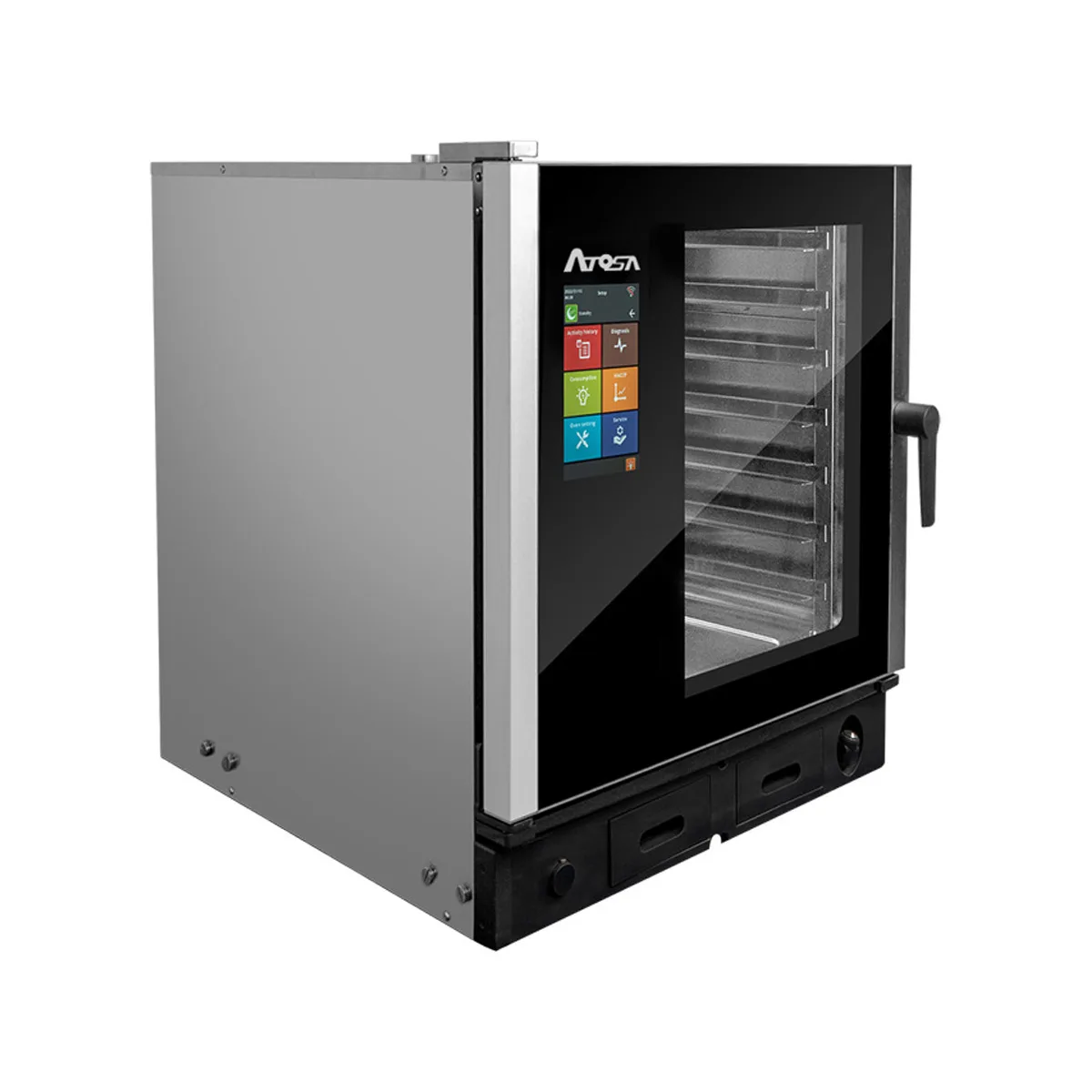 Atosa USA AEC-0711 E Half Size 7 Pan Electric Combi Oven w/ Smart Touchscreen, Boilerless, 208/240V