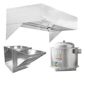 Naks Restaurant 10 FT Hood System w/ Makeup-Air