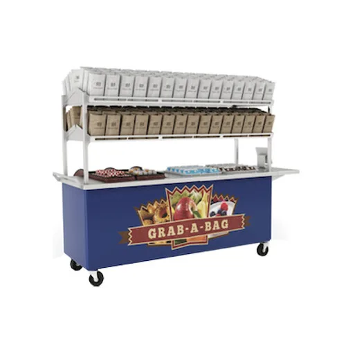 LTI GAB-84 Molded Fiberglas Grab-a-Bag Cart - 84-3/8" x 30" x 60"