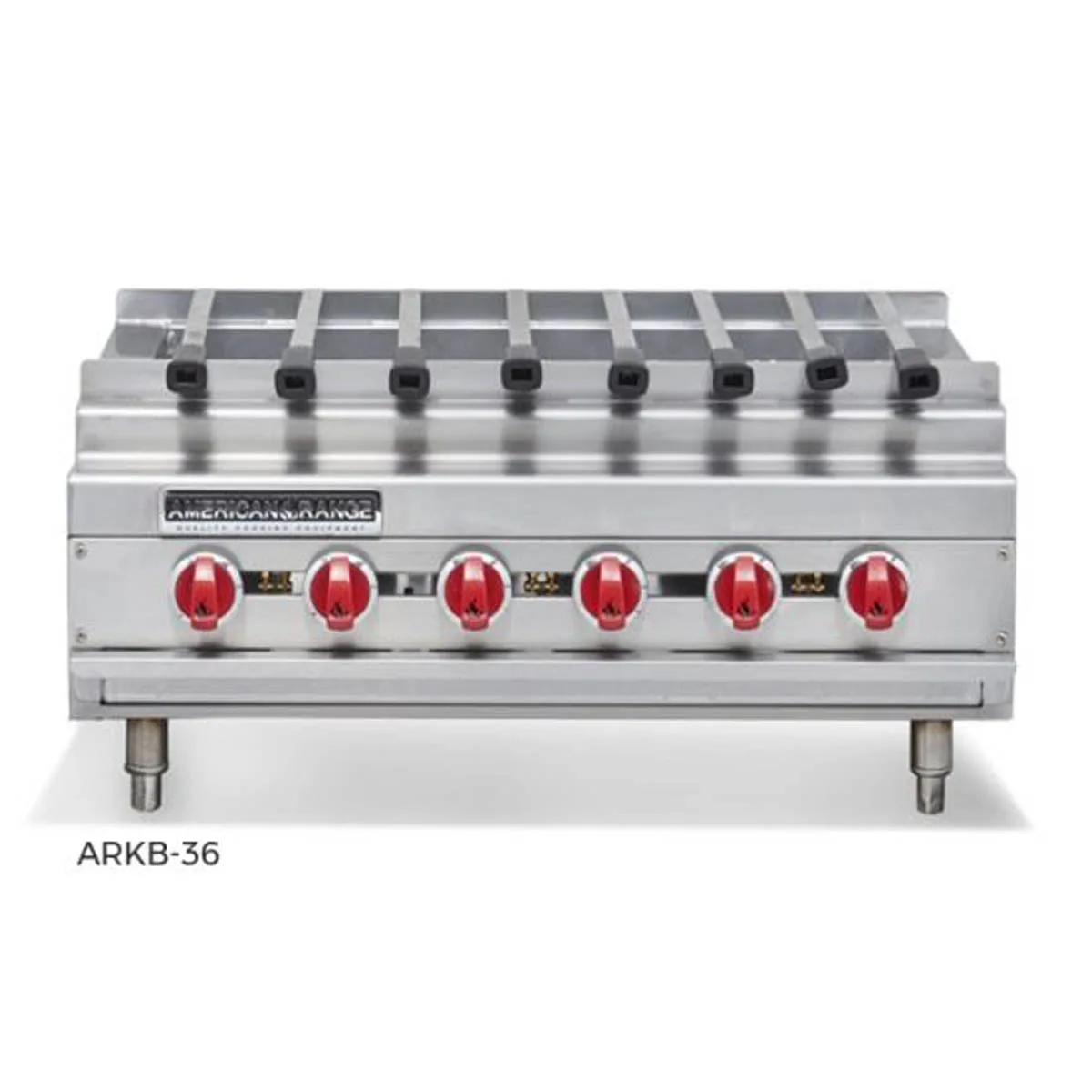 American Range ARKB-72 72" Countertop Gas Radiant Kebob Broiler w/ (12) Burners, 360.000 BTU