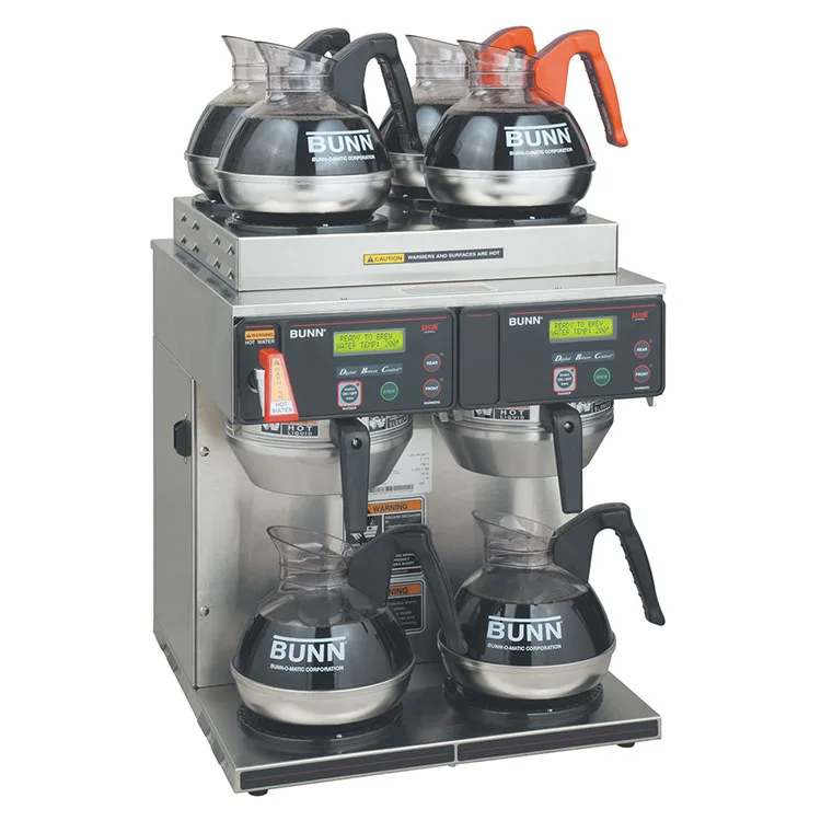 BUNN 38700.0014 Automatic Fill Coffee Brewer for Decanters With Hot Water Faucet, S.Steel / Double