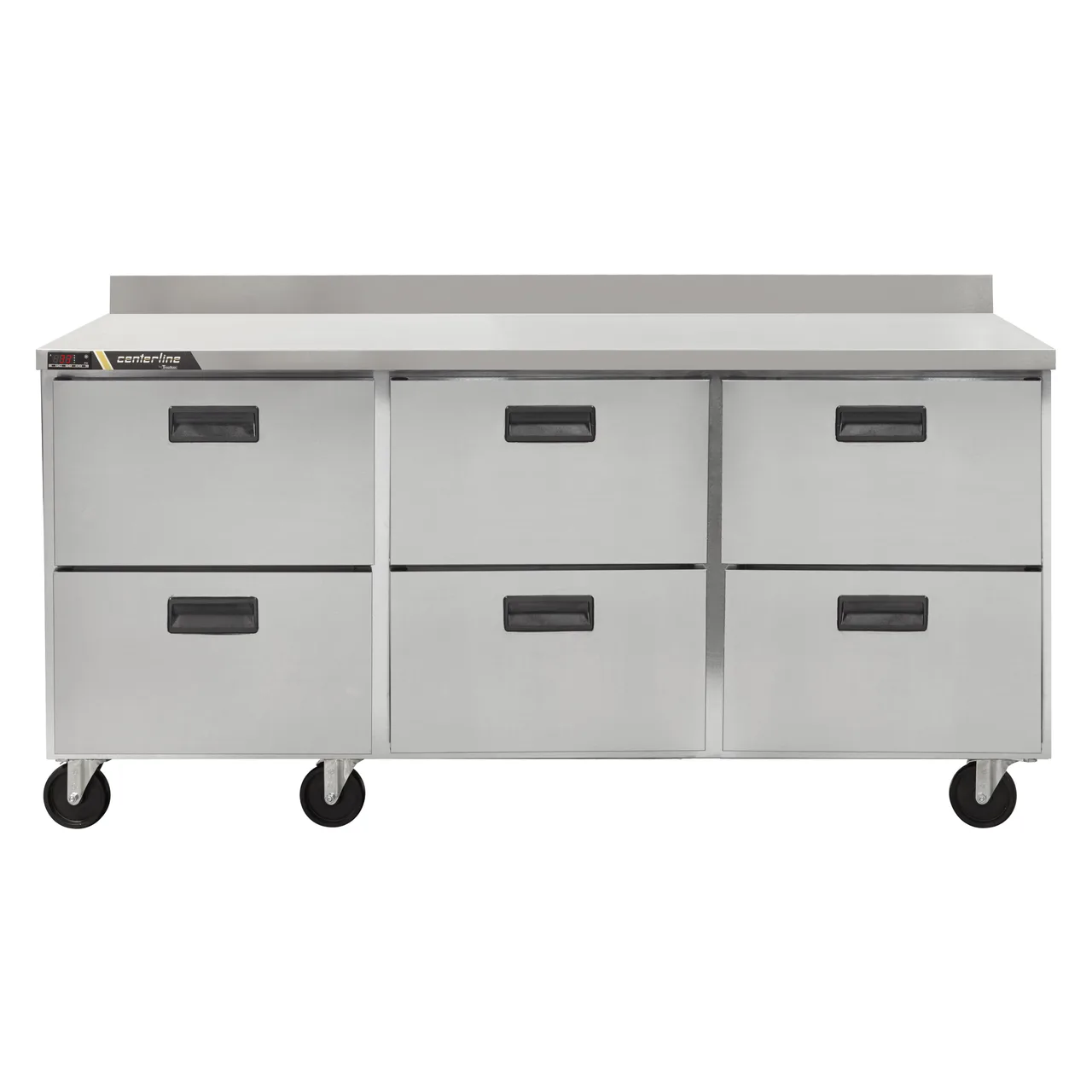 Traulsen C Series CLUC-72R-DW-WT 72" 3-Section WorkTop Refrigerator w/ 6 Drawers