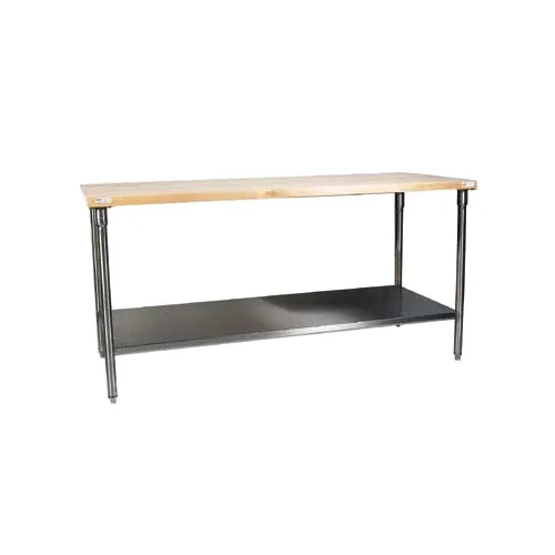 Winholt WTSS3672 Work Table, 72"W X 36"D X 34"H, Open Bar Style