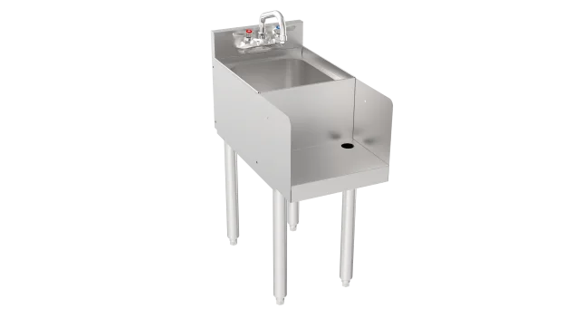 Krowne 18-12BD Silver Series Blender Dump Sink, 12" W X 22.5" D