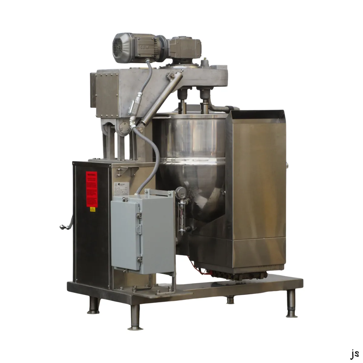 Groen DHT-60A,INA/2 60 Gallon Floor Tilting 2/3 Steam Jacketed Gas Kettle Mixer, 150.000 BTU