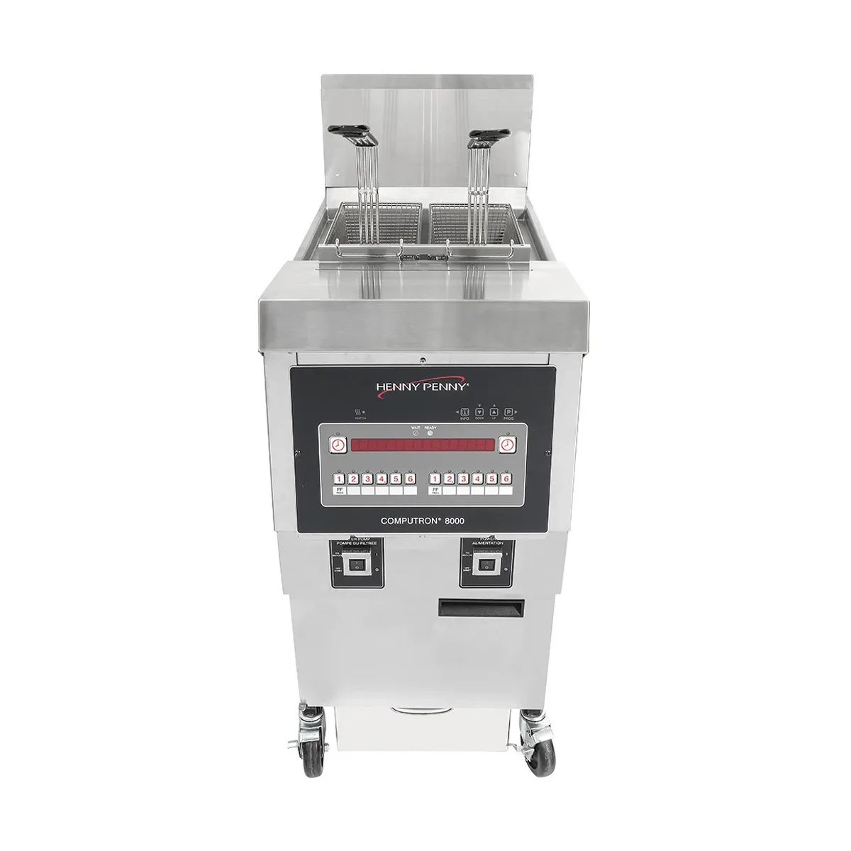 Henny Penny OFG321.01 17" Full Pot Floor Model Gas Fryer, Natural Gas, 65 lbs, 85.000 BTU