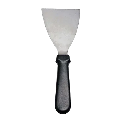 Omcan USA 80084 Bowl and Pan Scraper, 4½" x 3" Blade, Black Plastic Handle, Smallware Kitchen Tool