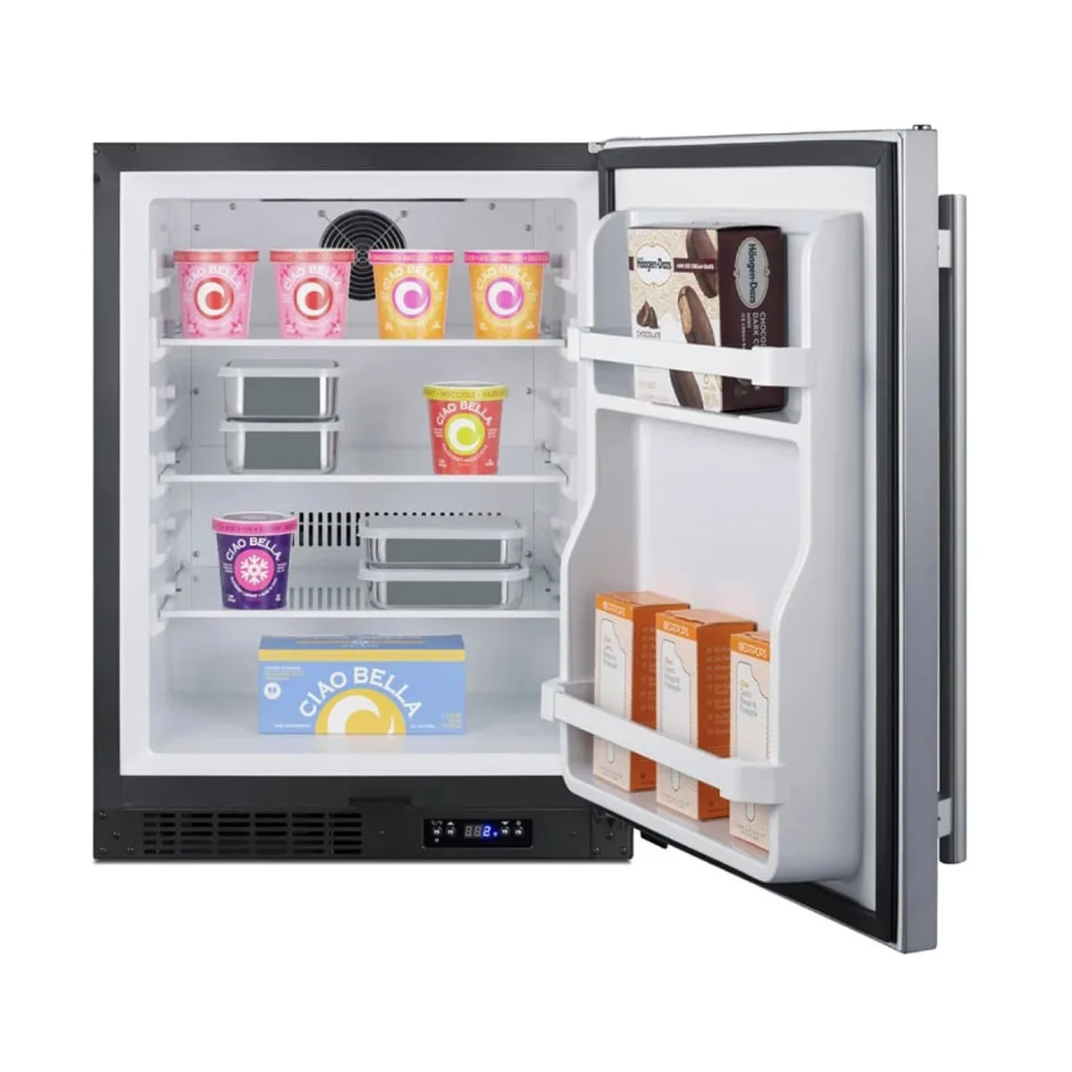 Summit ALFZ51 23" Built-in or Freestanding Undercounter Freezer w/ Solid Door, 4 cu. ft.