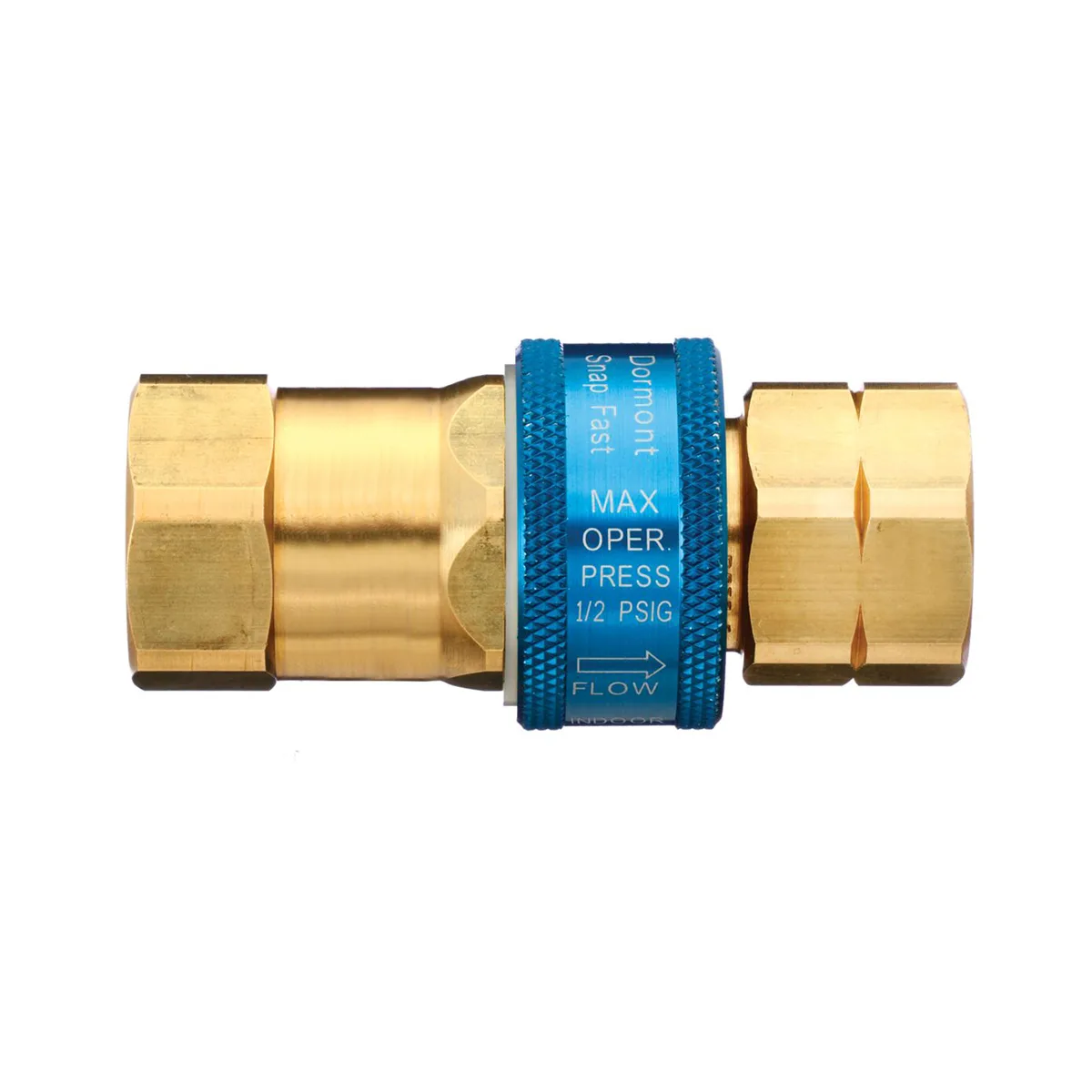 Dormont A50 Quick Disconnect Coupler, 1/2" SnapFast™ QD - Food‑Grade Stainless Steel