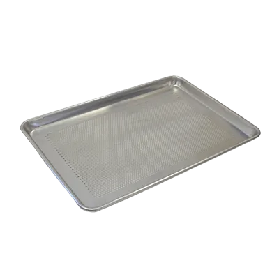 Omcan USA 39532 Perforated Bun and Sheet Pan, 13" x 18" Half-Size, 20-Ga Aluminum, Uncoated