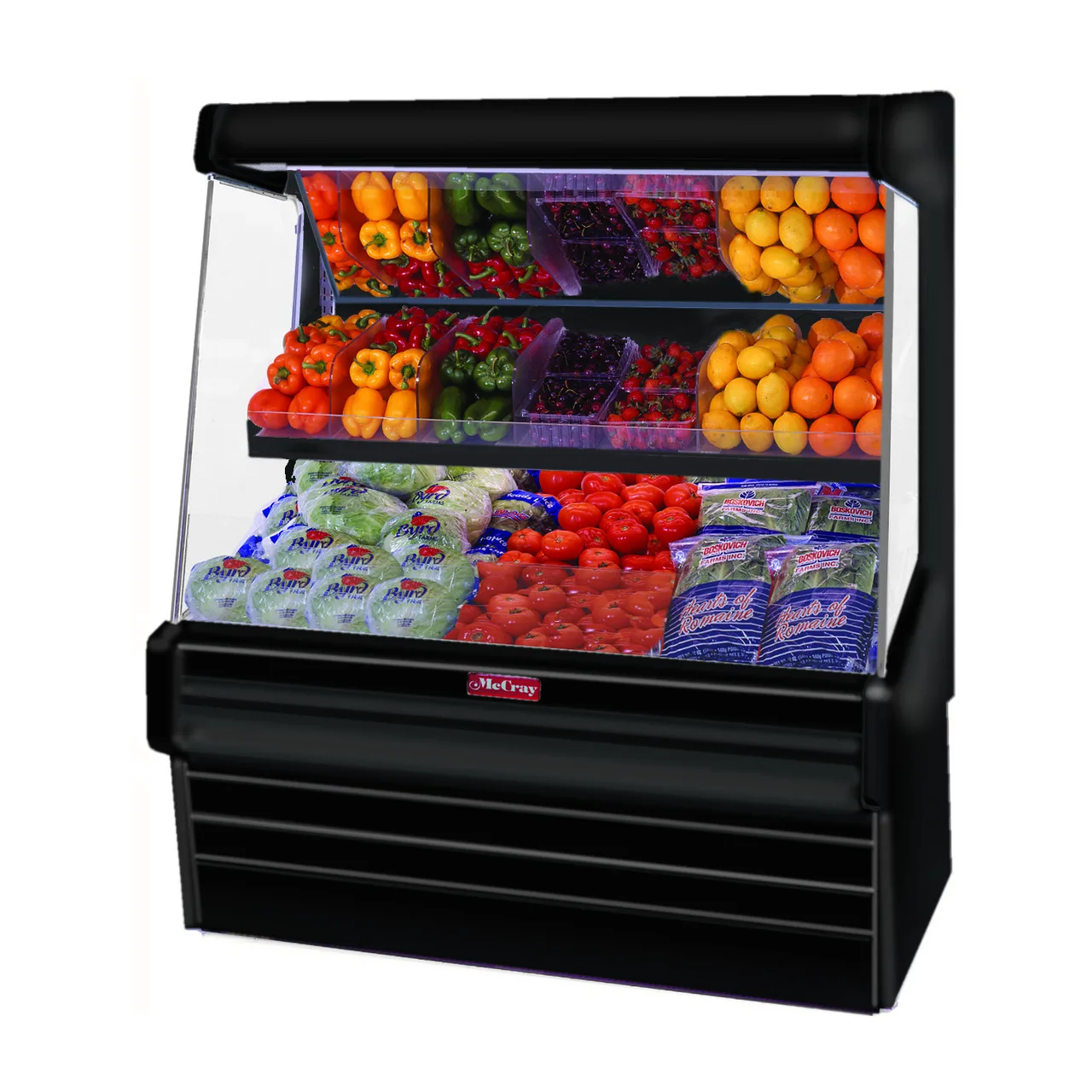 Howard-McCray SC-OP30E-6L-B-LED 75" Refrigerated Produce Display Case, Black