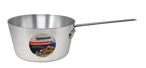 Omcan USA 43347 Sauce Pan – 7 Qt Aluminum Commercial Cookware, Lightweight, Even Heat