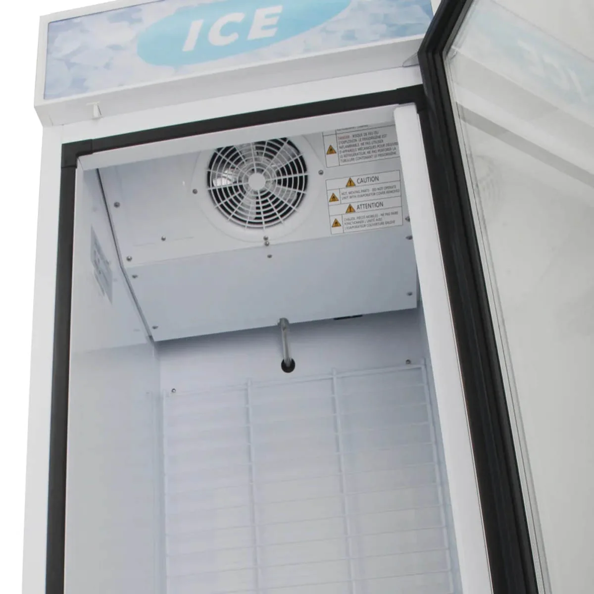 Turbo Air TGIM-23W-N 27" Indoor Ice Merchandiser w/ Glass Door, Auto Defrost, 18 cu. ft.