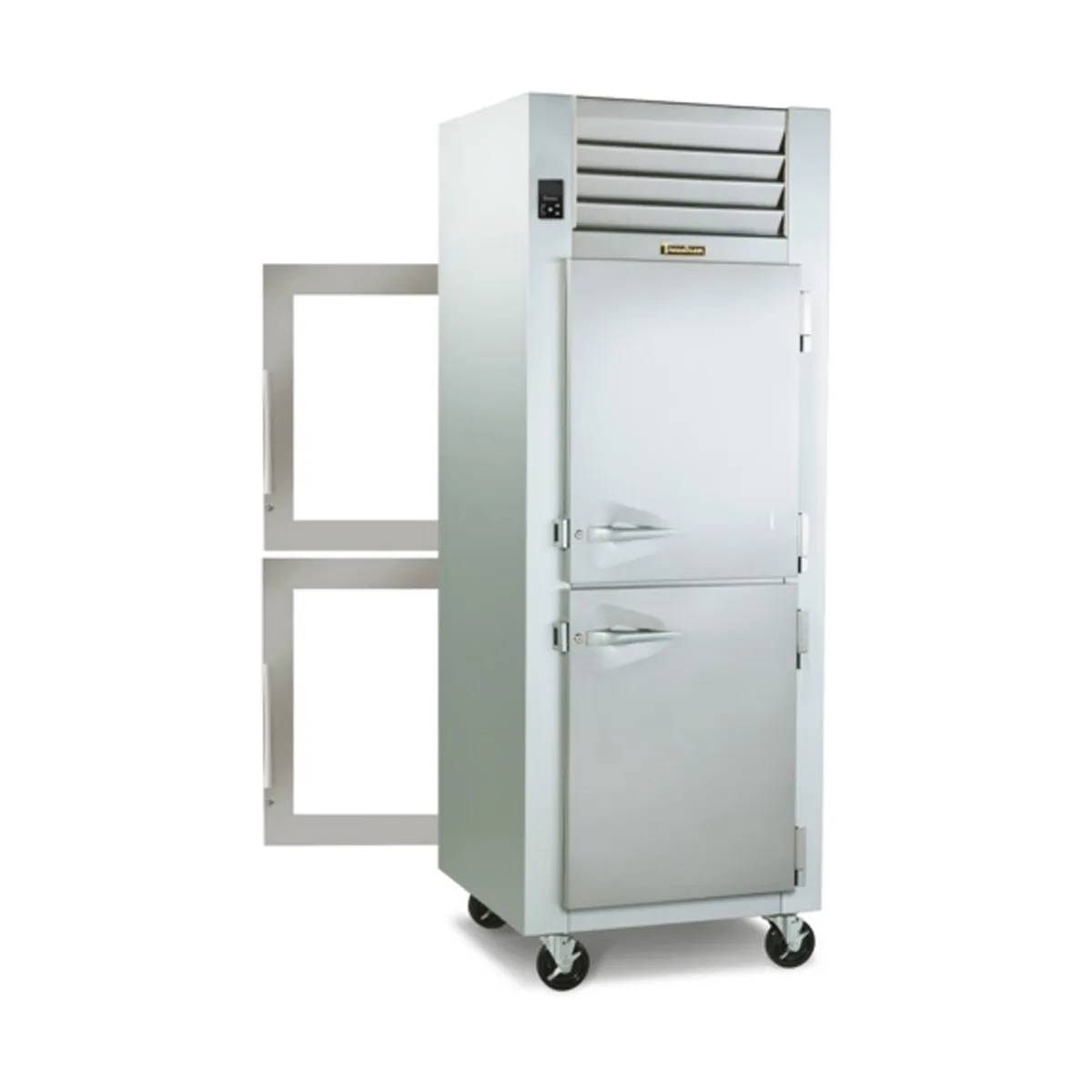 Traulsen G16002P 30" 1-Section Pass-Thru Refrigerator w/ 4 Half Solid-Glass Doors (right hinged), Top Mount, 25 cu. ft.