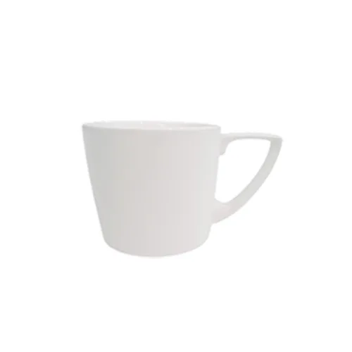 CAC China SHER-35 Demitasse Cup, 3.5 oz, 2.5" Dia x 2" H White Porcelain, Microwave Safe - 1 Dozen