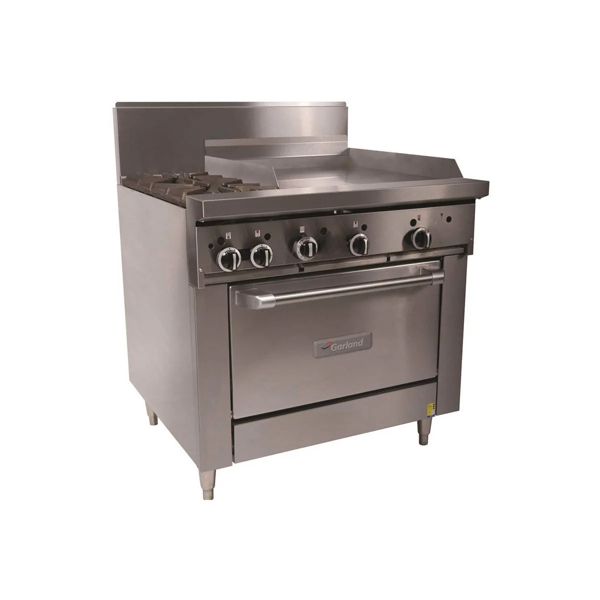 Garland US Range GFE36-2G24R 36" Gas Range w/ (2) Open Burners, 24" Griddle, Electric Spark Ignition, (1) Standard Oven,, 126.000 BTU