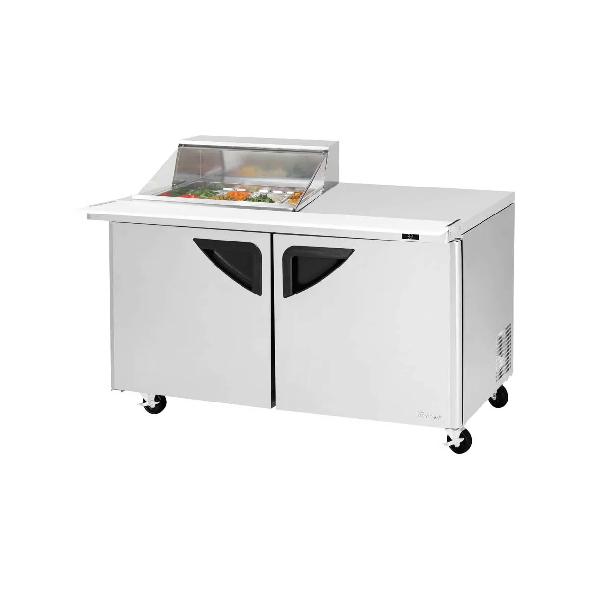 Turbo Air TST-60SD-12M-N-CL 60" Mega Top Sandwich/Salad Prep Table w/ 2 Doors, 12 Pans