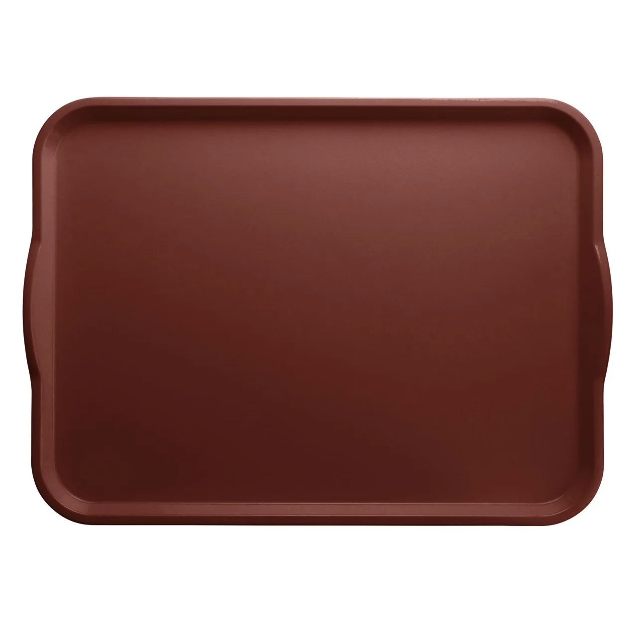 Cambro 1418H501 Dietary Tray, 14" x 18" Brown Fiberglass with Handles, NSF, Made in USA