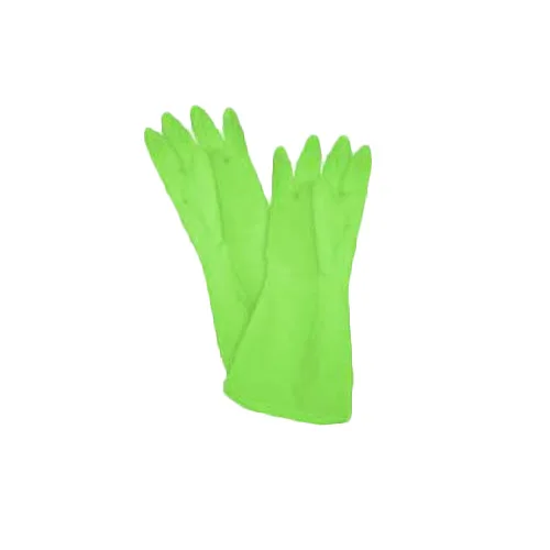 Thunder Group PLGL004GR Latex Gloves, 12" X 3-7/8", (18 Mil.), Small, Textured