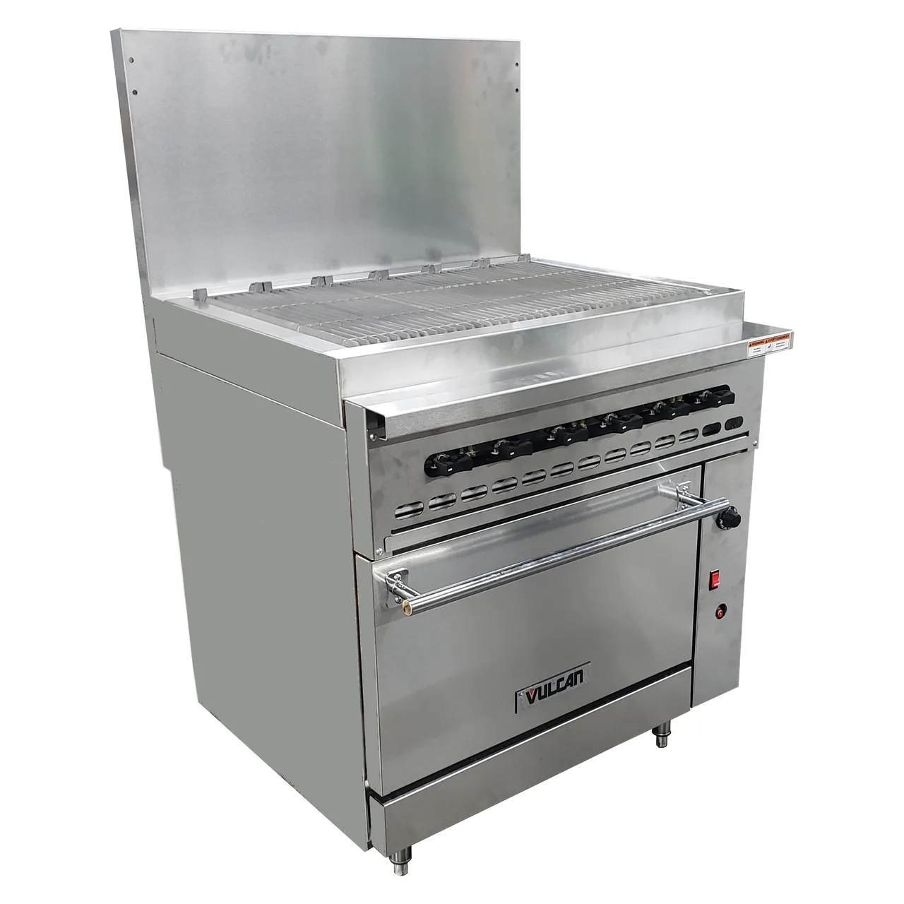 Wolf C36C-36CBP 36" LP Gas Restaurant Range w/ 36" Full Charbroiler, (1) Convection Oven, 128.000 BTU