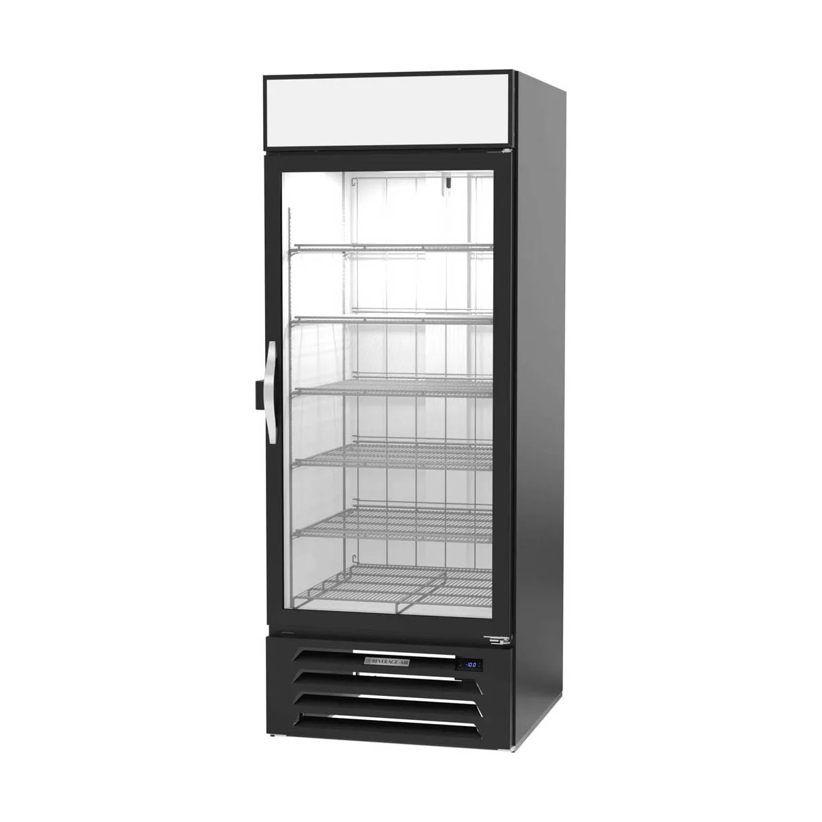 Beverage-Air MMF27HC-1-B-IQ 30" 1 Glass Door Merchandiser Freezer in Black, 26.5 cu. ft.
