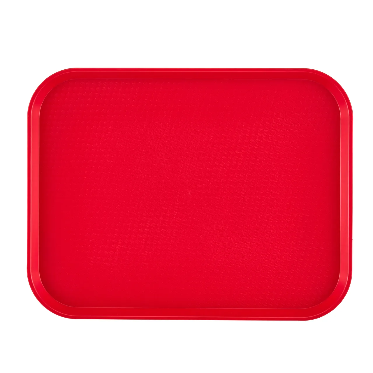 Cambro 1014FF163 Fast Food Tray - 11" x 14" Red Polypropylene, NSF, Dishwasher Safe, Made in USA