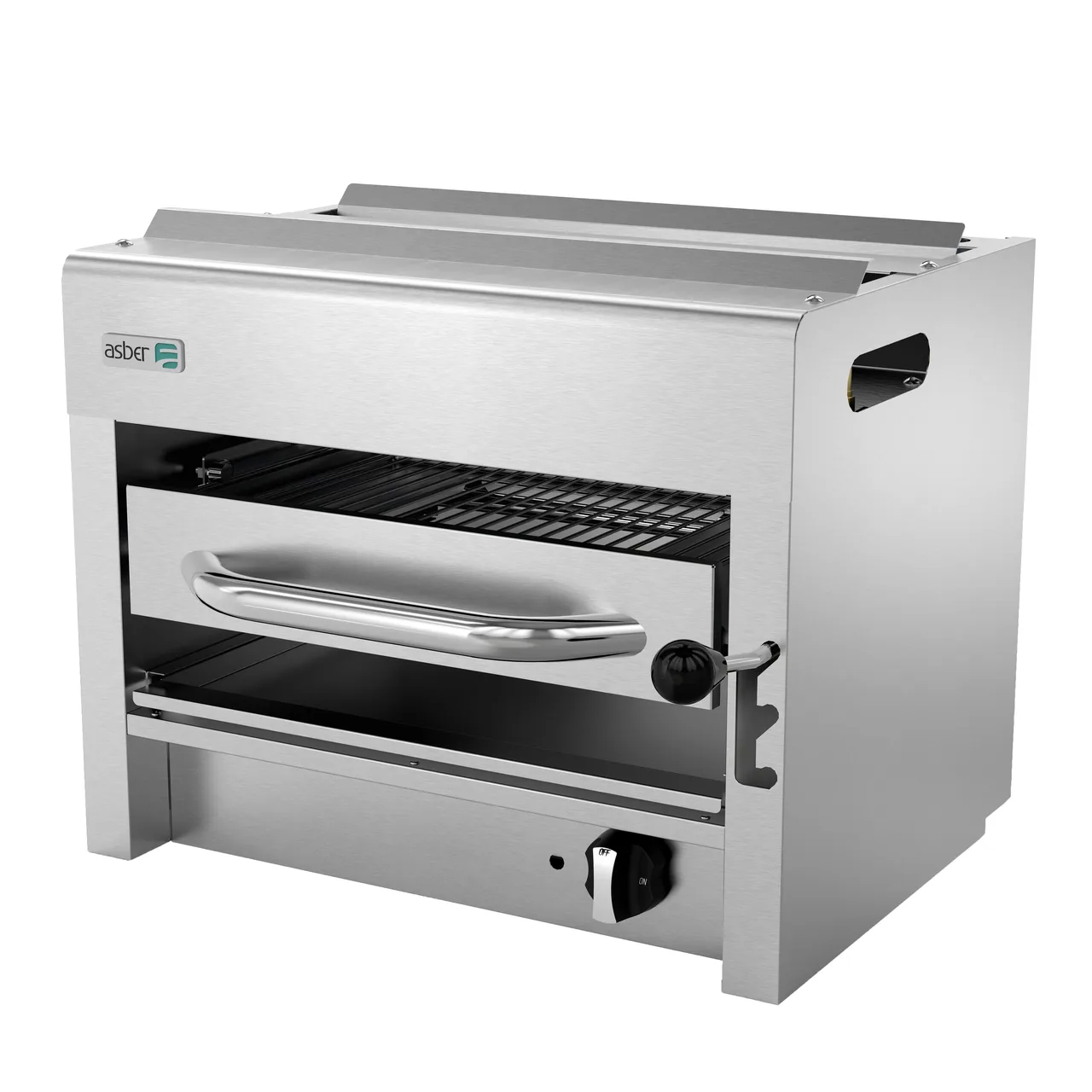 Asber AESB-24 24"W Gas Salamander Broiler - 20,000 BTU Burner